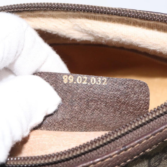 GUCCI GG Supreme Web Sherry Line Bag PVC Beige Gold 89 02 032 Auth th5867