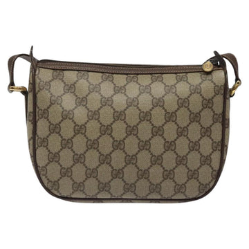 GUCCI GG Supreme Web Sherry Line Bag PVC Beige Gold 89 02 032 Auth th5867 - 0