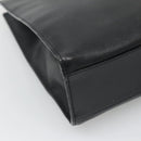 GUCCI Hand Bag Leather Black Gold Auth th5874-15