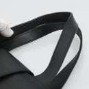 GUCCI Hand Bag Leather Black Gold Auth th5874-14