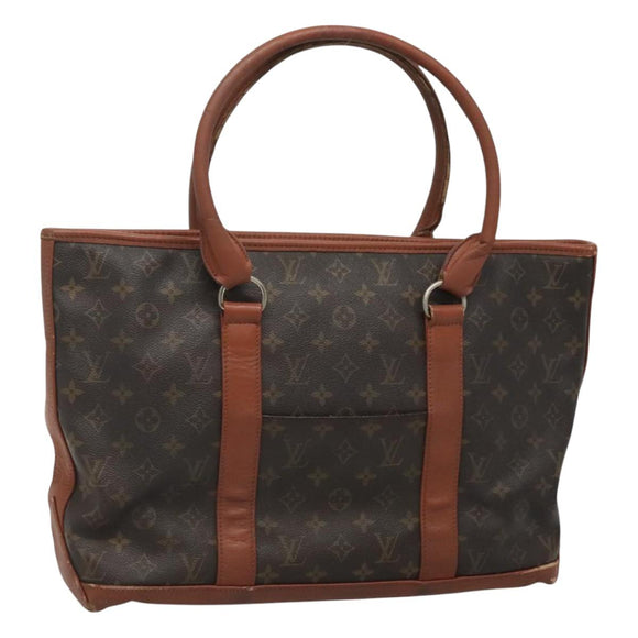LOUIS VUITTON Monogram Sac Weekend PM Hand Bag M42425 LV Auth th5876