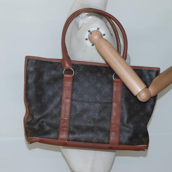 LOUIS VUITTON Monogram Sac Weekend PM Hand Bag M42425 LV Auth th5876