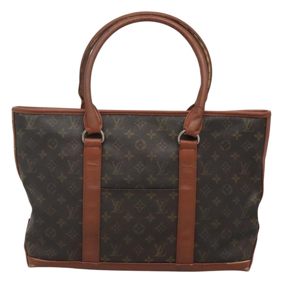 LOUIS VUITTON Monogram Sac Weekend PM Hand Bag M42425 LV Auth th5876