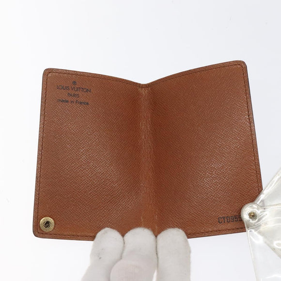 LOUIS VUITTON Monogram Porto Cartes Crdit Pression Card Case M60937 Auth th5884