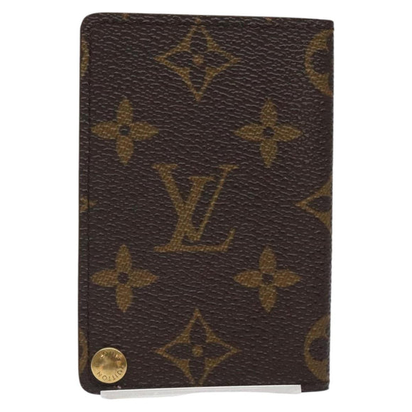 LOUIS VUITTON Monogram Porto Cartes Crdit Pression Card Case M60937 Auth th5884