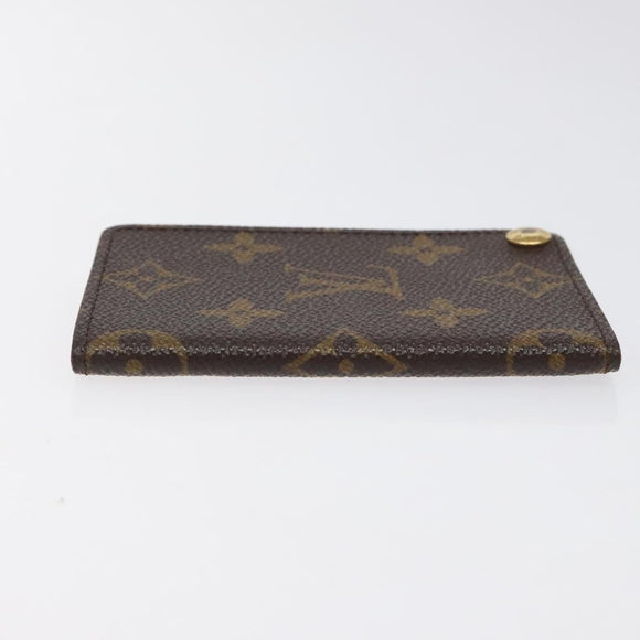 LOUIS VUITTON Monogram Porto Cartes Crdit Pression Card Case M60937 Auth th5884