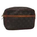 LOUIS VUITTON Monogram Compiegne 23 Clutch Bag M51847 LV Auth th5886-1