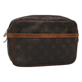 LOUIS VUITTON Monogram Compiegne 23 Clutch Bag M51847 LV Auth th5886