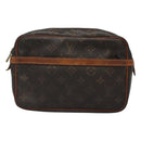 LOUIS VUITTON Monogram Compiegne 23 Clutch Bag M51847 LV Auth th5886-13