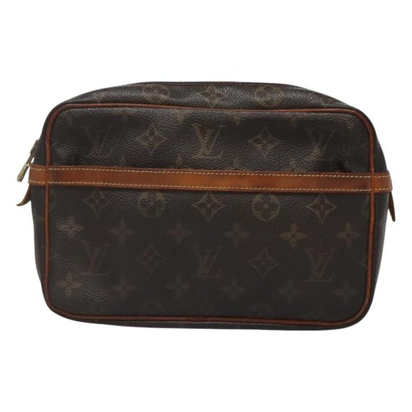 LOUIS VUITTON Monogram Compiegne 23 Clutch Bag M51847 LV Auth th5886