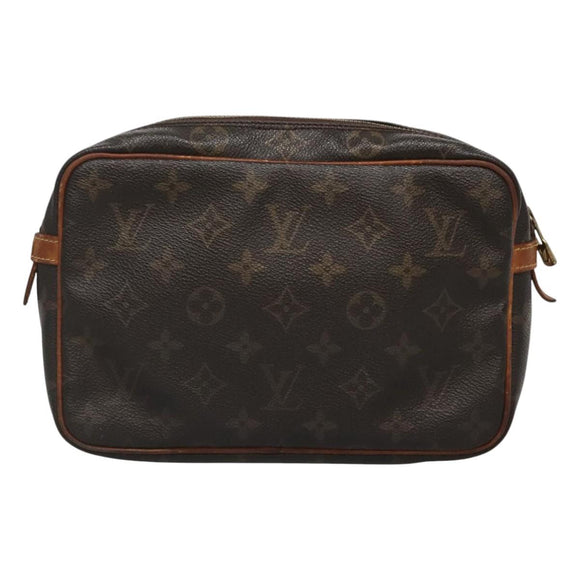 LOUIS VUITTON Monogram Compiegne 23 Clutch Bag M51847 LV Auth th5886