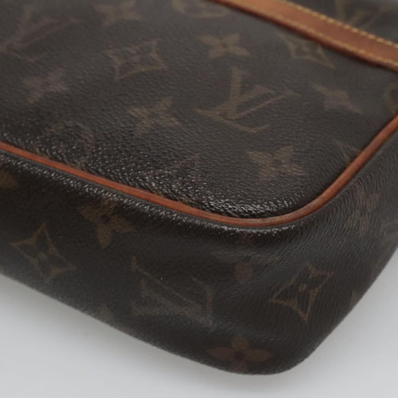 LOUIS VUITTON Monogram Compiegne 23 Clutch Bag M51847 LV Auth th5886