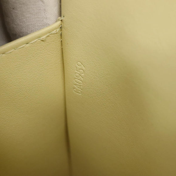 LOUIS VUITTON Monogram Vernis Columbus Tote Bag Lime Yellow M91047 Auth th5893