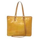 LOUIS VUITTON Monogram Vernis Columbus Tote Bag Lime Yellow M91047 Auth th5893-13
