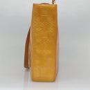 LOUIS VUITTON Monogram Vernis Columbus Tote Bag Lime Yellow M91047 Auth th5893-4