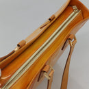 LOUIS VUITTON Monogram Vernis Columbus Tote Bag Lime Yellow M91047 Auth th5893-6