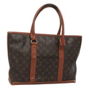 LOUIS VUITTON Monogram Sac Weekend PM Hand Bag M42425 LV Auth th5894-1