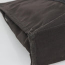 HERMES Her Line MM Hand Bag Canvas Gray Silver Auth th5896-14