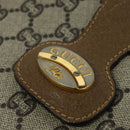 GUCCI GG Plus Supreme Shoulder Bag PVC Leather Beige Gold Auth th5900-10