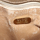 GUCCI GG Plus Supreme Shoulder Bag PVC Leather Beige Gold Auth th5900-17