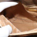 GUCCI GG Plus Supreme Shoulder Bag PVC Leather Beige Gold Auth th5900-19