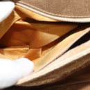 GUCCI GG Plus Supreme Shoulder Bag PVC Leather Beige Gold Auth th5900-12