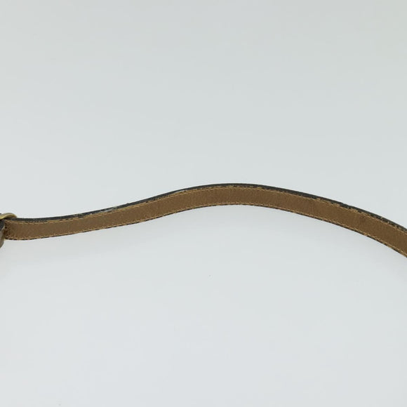 GUCCI GG Plus Supreme Shoulder Bag PVC Leather Beige Gold Auth th5900