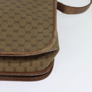 GUCCI Micro GG Supreme Web Sherry Line Bag PVC Beige Gold Auth th5905-16