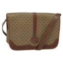 GUCCI Micro GG Supreme Web Sherry Line Bag PVC Beige Gold Auth th5905-1