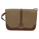 GUCCI Micro GG Supreme Web Sherry Line Bag PVC Beige Gold Auth th5905-13