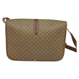 GUCCI Micro GG Supreme Web Sherry Line Bag PVC Beige Gold Auth th5905 - 0