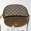 GUCCI GG Plus Supreme Shoulder Bag PVC Leather Beige Gold Auth th5906-11