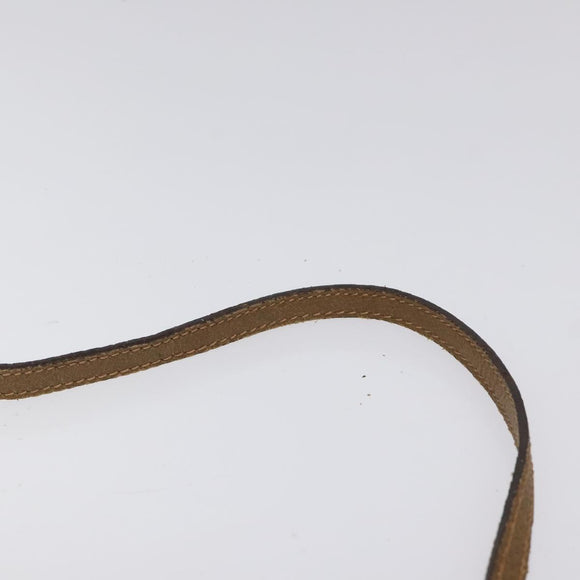 GUCCI GG Plus Supreme Shoulder Bag PVC Leather Beige Gold Auth th5906