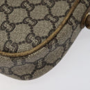 GUCCI GG Plus Supreme Shoulder Bag PVC Leather Beige Gold Auth th5907-9