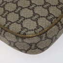 GUCCI GG Plus Supreme Shoulder Bag PVC Leather Beige Gold Auth th5907-14