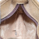 GUCCI GG Plus Supreme Shoulder Bag PVC Leather Beige Gold Auth th5907-19