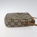 GUCCI GG Plus Supreme Shoulder Bag PVC Leather Beige Gold Auth th5907-3