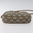 GUCCI GG Plus Supreme Shoulder Bag PVC Leather Beige Gold Auth th5907-5