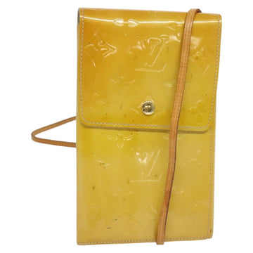 LOUIS VUITTON Monogram Vernis Walker Wallet Beige M91074 LV Auth th5910