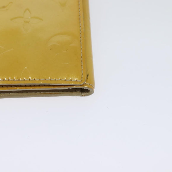 LOUIS VUITTON Monogram Vernis Walker Wallet Beige M91074 LV Auth th5910