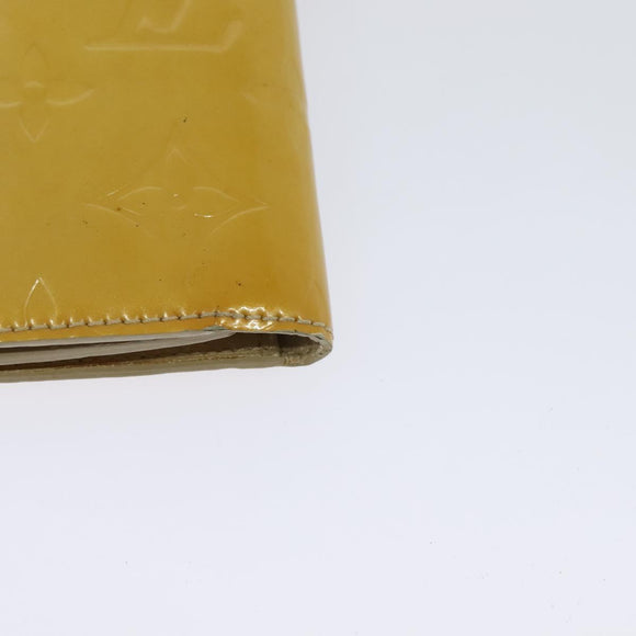 LOUIS VUITTON Monogram Vernis Walker Wallet Beige M91074 LV Auth th5910