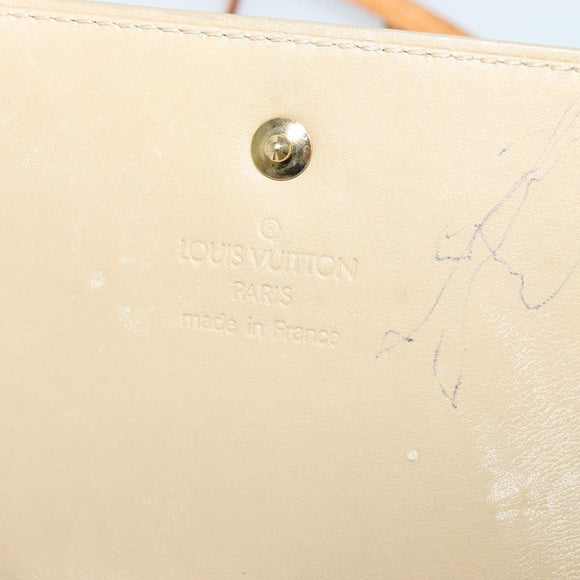LOUIS VUITTON Monogram Vernis Walker Wallet Beige M91074 LV Auth th5910