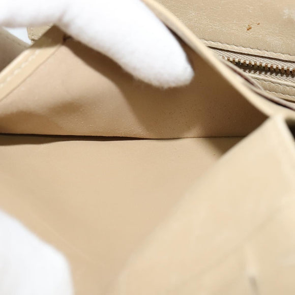 LOUIS VUITTON Monogram Vernis Walker Wallet Beige M91074 LV Auth th5910