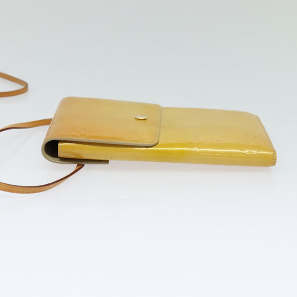 LOUIS VUITTON Monogram Vernis Walker Wallet Beige M91074 LV Auth th5910