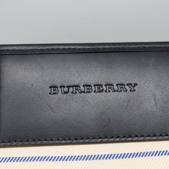 BURBERRY Hand Bag Canvas Beige Silver Auth th5915