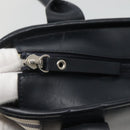 BURBERRY Hand Bag Canvas Beige Silver Auth th5915-15