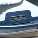 BURBERRY Hand Bag Canvas Beige Silver Auth th5915-18