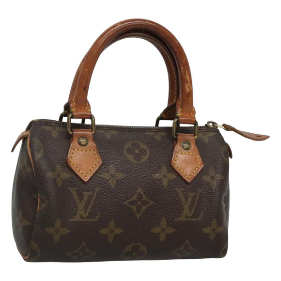 LOUIS VUITTON Monogram Mini Speedy Hand Bag M41534 LV Auth th5917