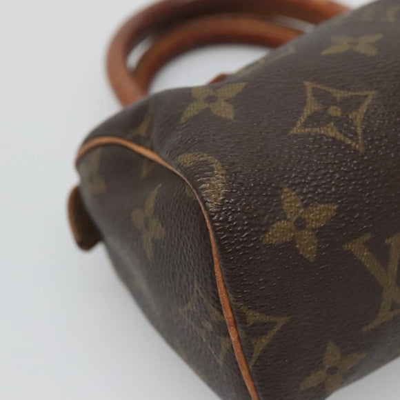 LOUIS VUITTON Monogram Mini Speedy Hand Bag M41534 LV Auth th5917