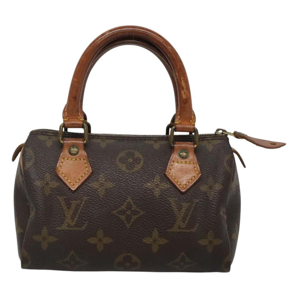 LOUIS VUITTON Monogram Mini Speedy Hand Bag M41534 LV Auth th5917